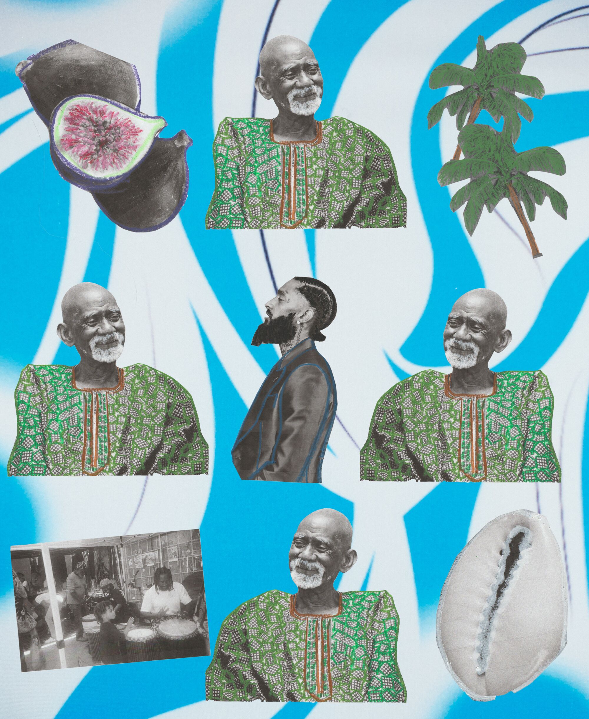 Dr. Sebi collage by Elise R. Peterson for Image issue 12