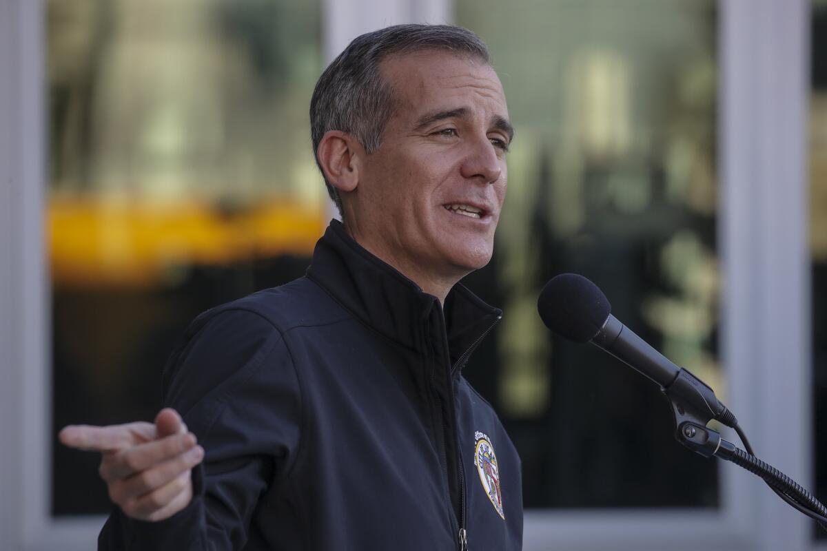 President Biden renominated former Mayor Eric Garcetti, shown in 2022, to be U.S. ambassador to India.