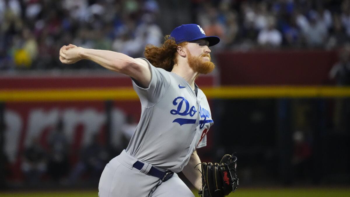 Dustin May shines, Dodgers' bats struggle in loss to Diamondbacks