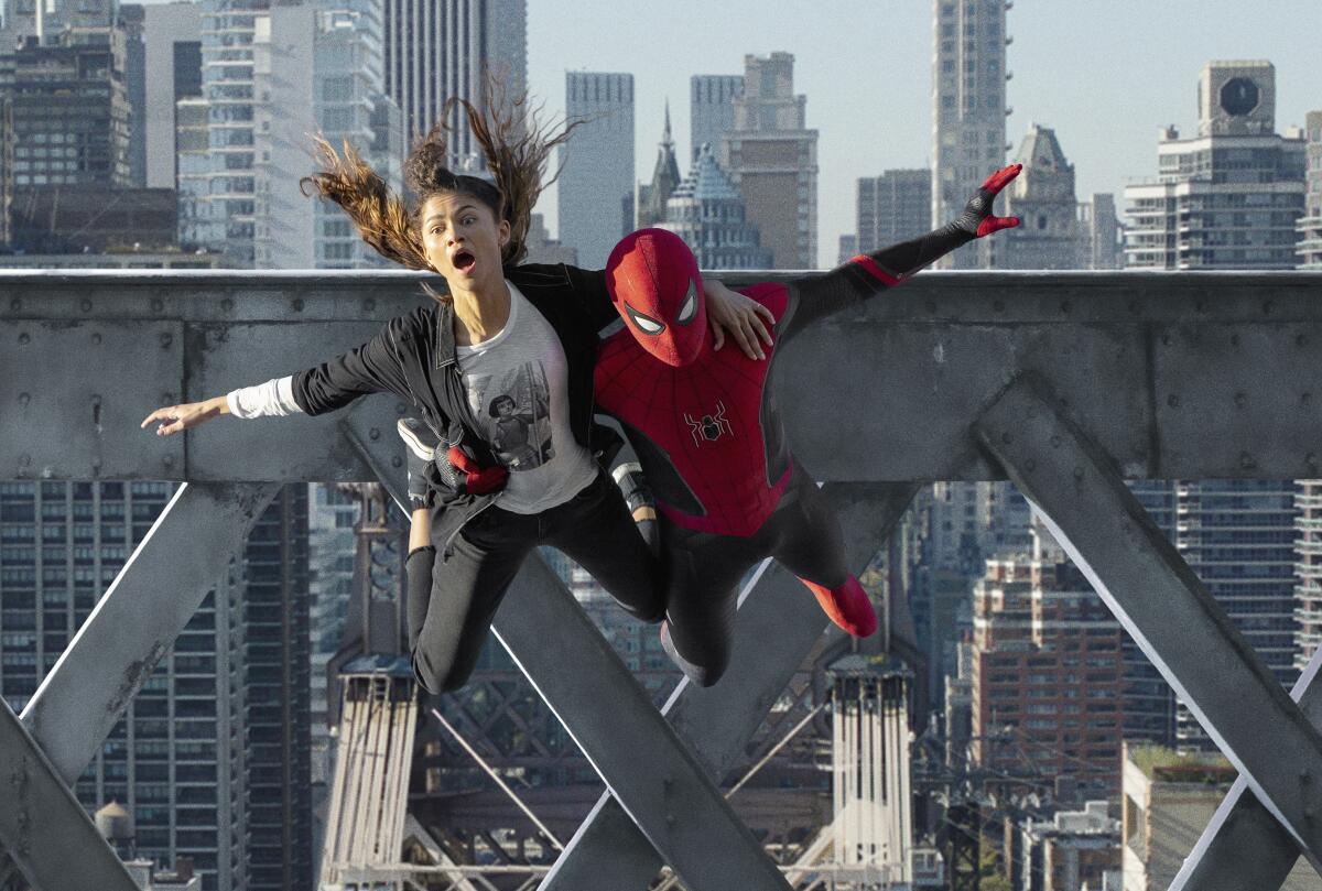 A scene from Columbia Pictures' 'Spider-Man: No Way Home'