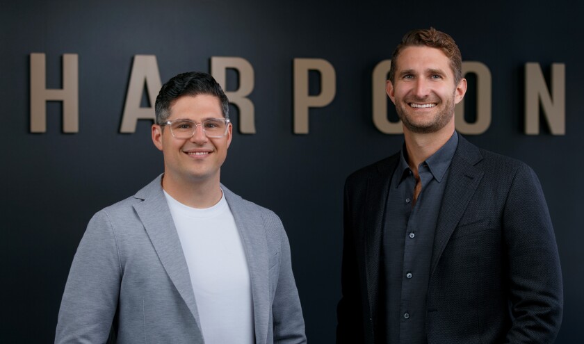 Harpoon Ventures co-founders William Allen, left, and Larsen Jensen.