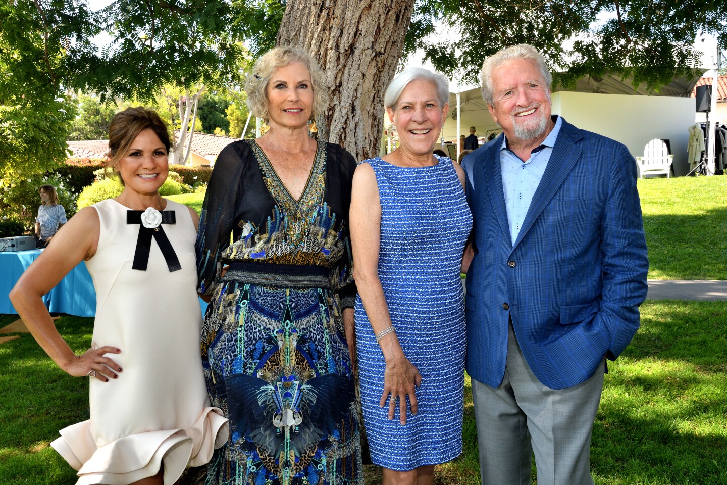 Yvette Letourneau (CF Director of Operations; event co-chair), Suzanne Newman (CF president; event co-chair), Deborah and Les Cross (she's CF VP and event co-chair; both are Art of Fashion honorees)