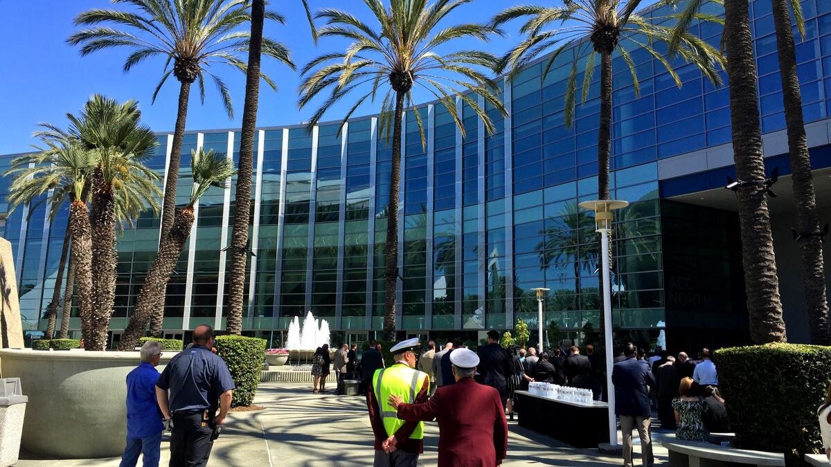The Anaheim Convention Center added 200,000 square feet to bring its total exhibit space to more than 1 million square feet. It's latest addition is seen here on Sept. 26, 2017.