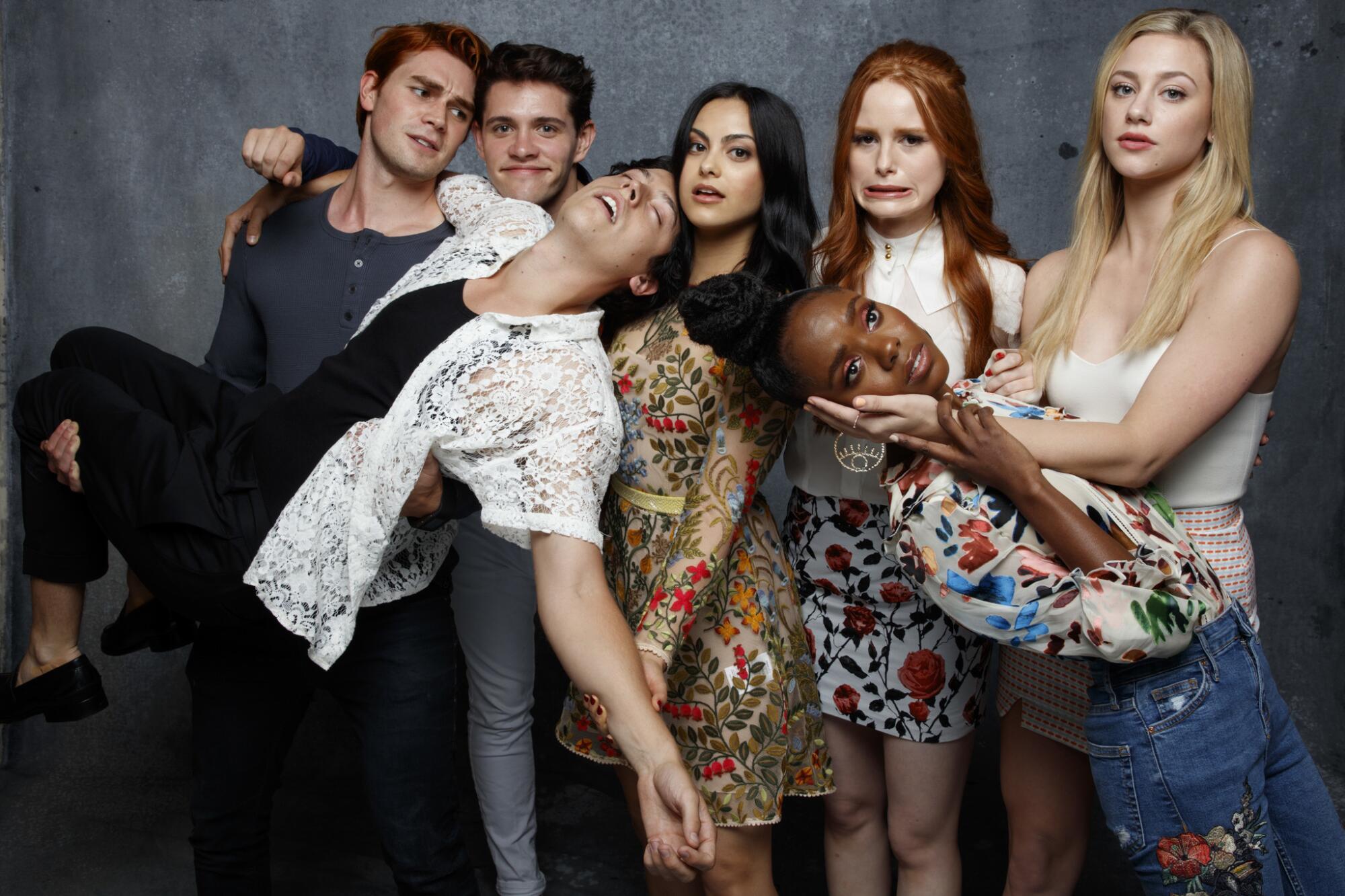 The cast of "Riverdale," photographed in the L.A. Times photo studio at Comic-Con 2017