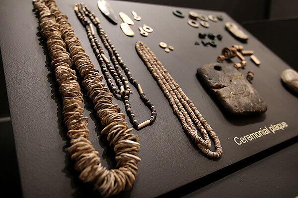 Ancient necklaces and artifacts