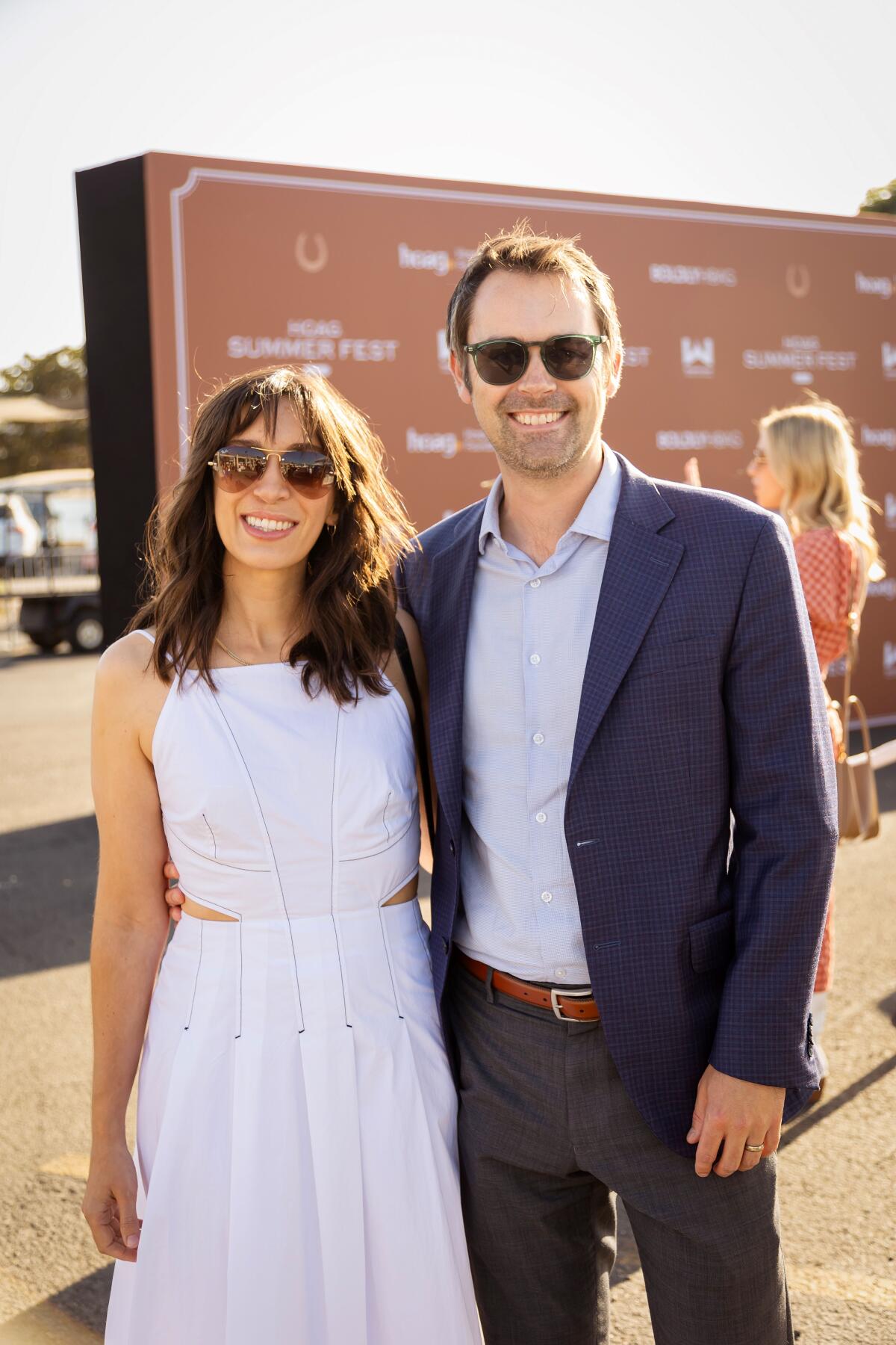 Makena and Thomas Hutchinson attend the 2024 Hoag Summer Fest at Newport Dunes.