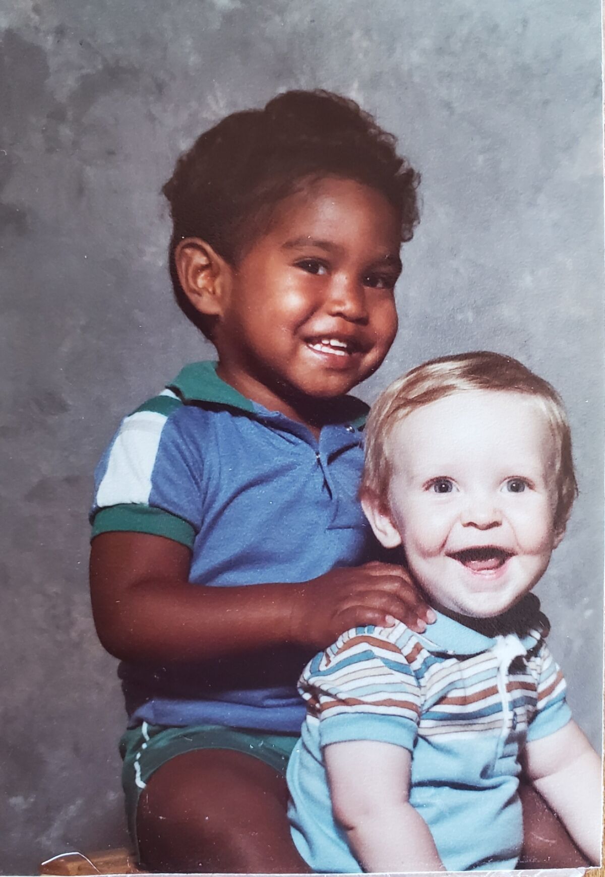 Nate Soroko, left, with his cousin Brady Grover.