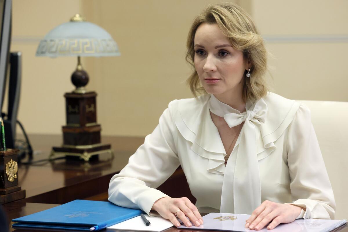Russian Presidential Commissioner for Children's Rights Maria Lvova-Belova 