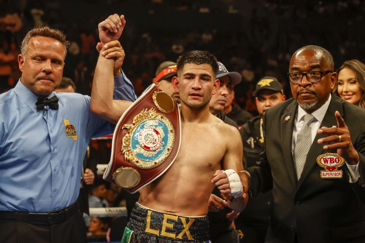Alexis Rocha celebrates after def