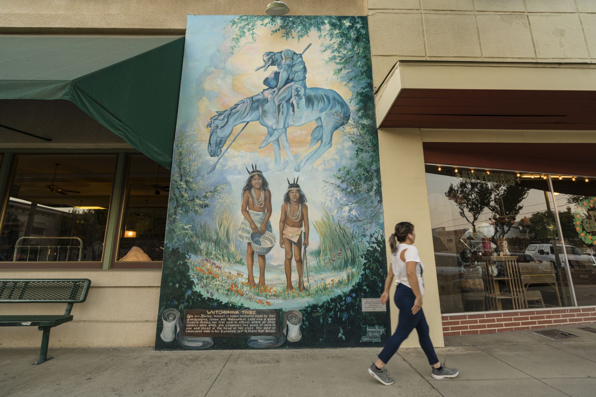 The walls of shops and businesses in Exeter, Calif., are graced with many murals.