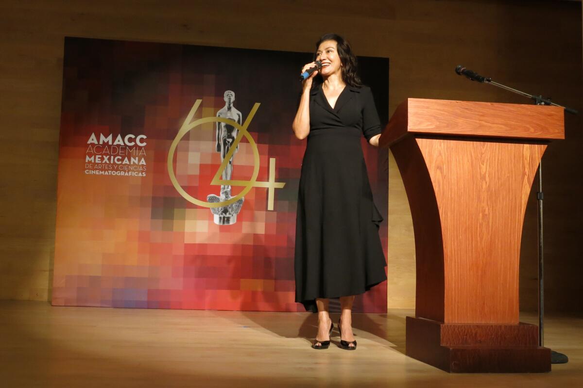 Leticia Huijara, presidenta de la Academia de Cine Mexicano, 