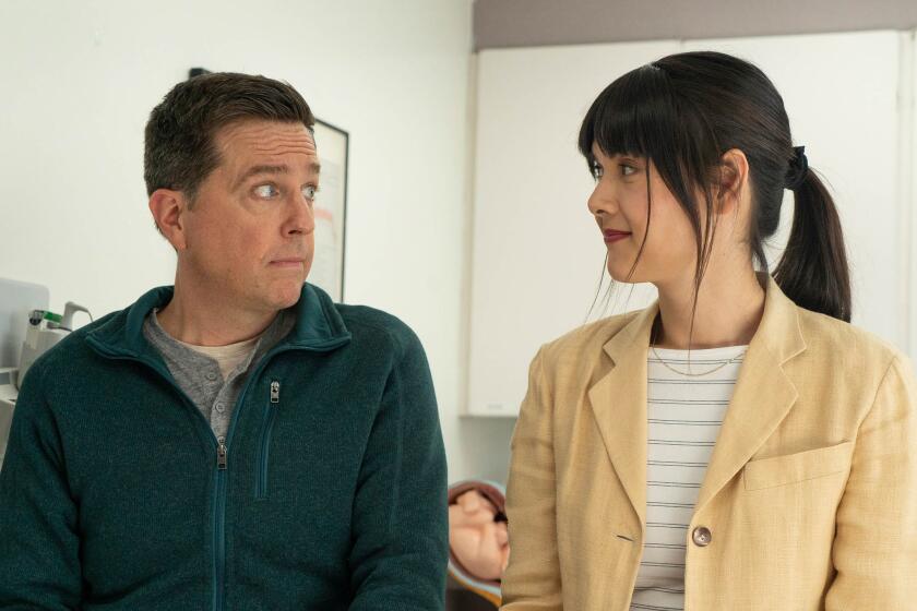 Ed Helms and Patti Harrison appear in 'Together Together,' written and directed by Nikole Beckwith.