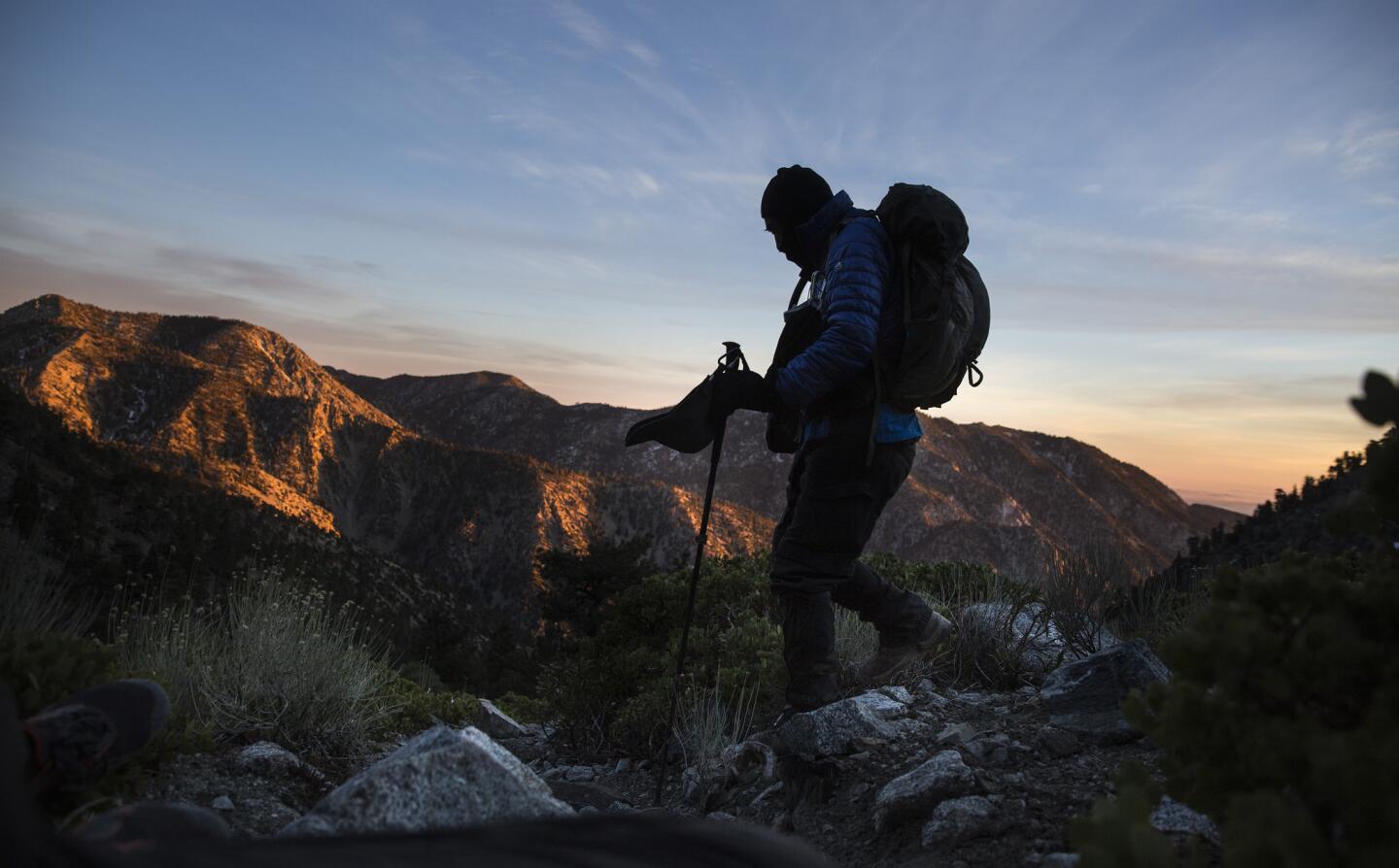 Mt. Baldy hiker