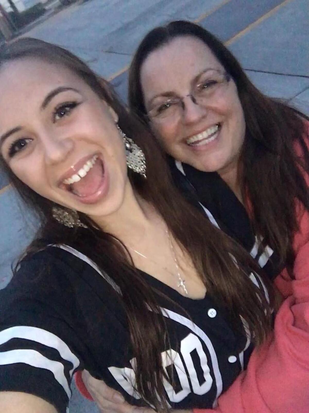 Melissa Bauman, left, died from a fentanyl overdose at a Riverside County sobering center.