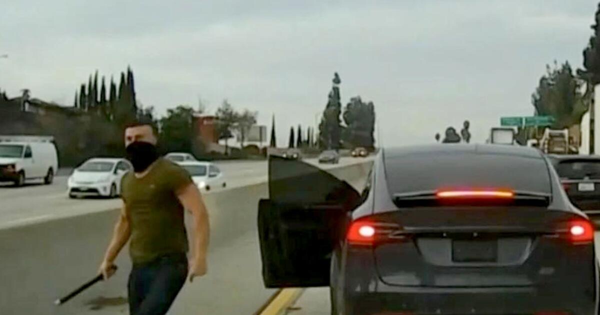 Victims ‘terrified’: Pipe-wielding Tesla driver is launched early