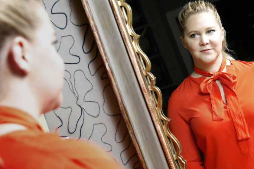 NEW YORK, NEW YORK--APRIL 14, 2018--Actor Amy Schumer stars in the new movie "I Feel Pretty." Photographed in New York on April 14, 2018. (Carolyn Cole/Los Angeles Times)