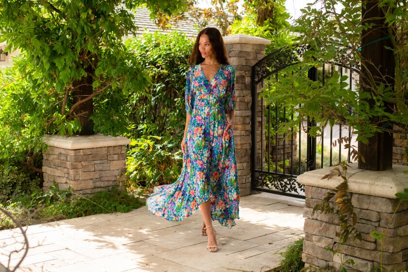 Tolani's Naomi Dress worn by model Jasmine.