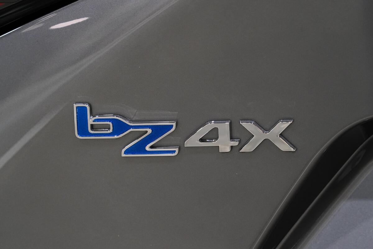 The Toyota bZ4X nameplate