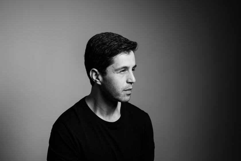 Josh Peck in black at the L.A. Times Festival of Books photo studio, at USC, in Los Angeles, CA, Sunday, April 24, 2022