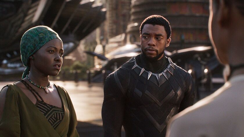 The Los Angeles High School of the Arts was showing "Black Panther" (which stars Lupita Nyongo'o and Chadwick Boseman) and planned to have a discussion afterward.