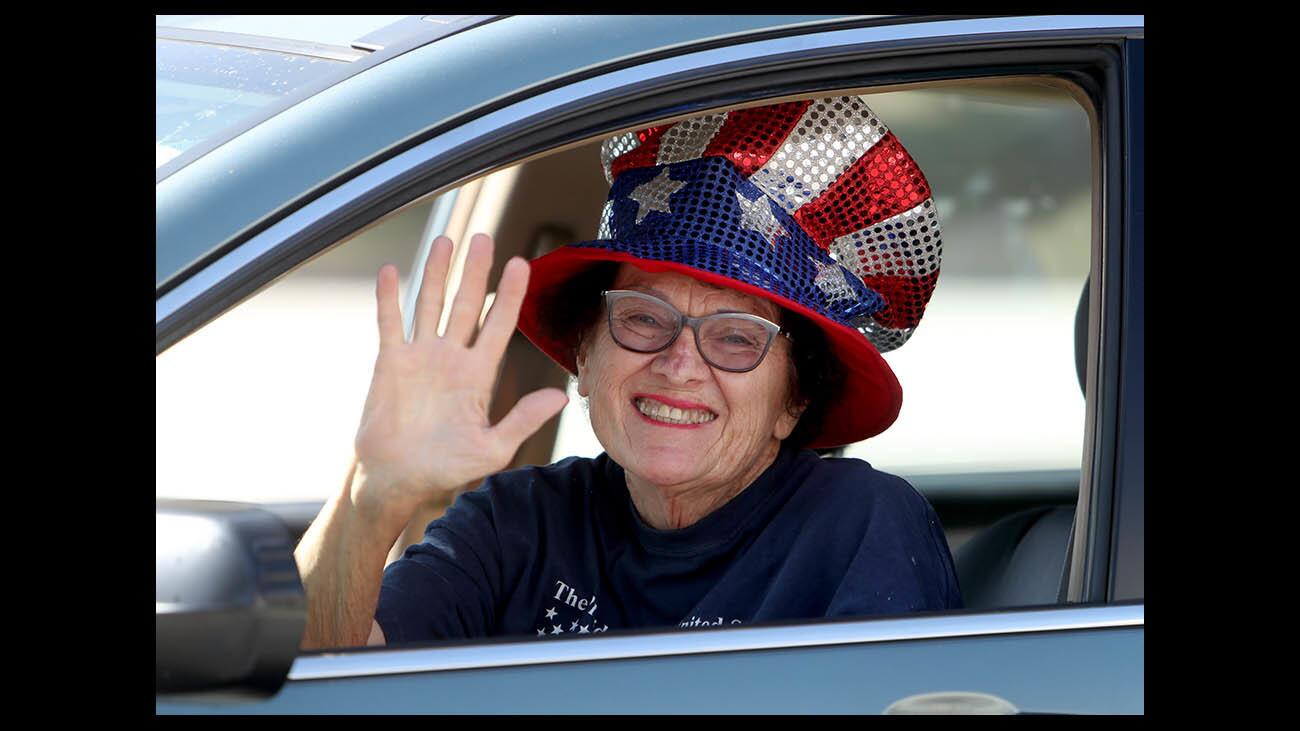 Photo Gallery: The Crescenta Valley Chamber of Commerce Remembrance Motorcade passed by local schools and fire stations