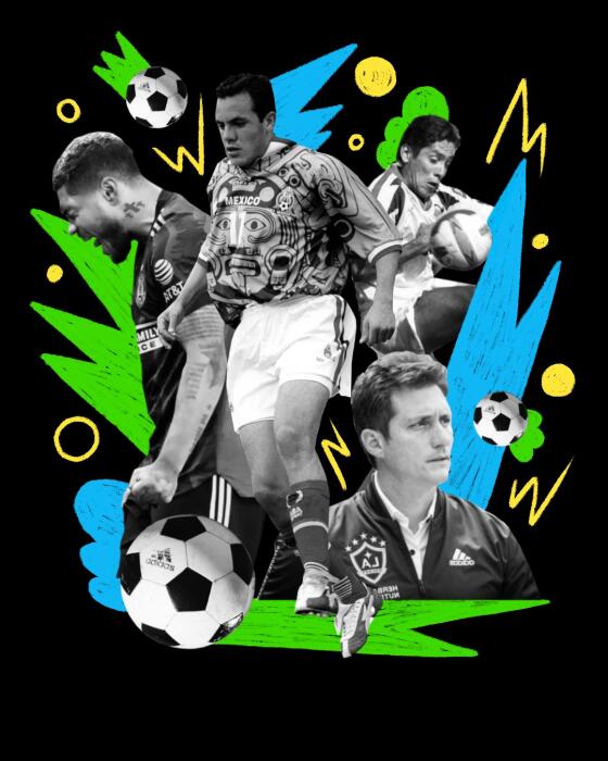 Josef Martinez , Cuauhtémoc Blanco Bravo,  Jorge Campos, and Guillermo Barros Schelotto Head Coach of LA Galaxy
