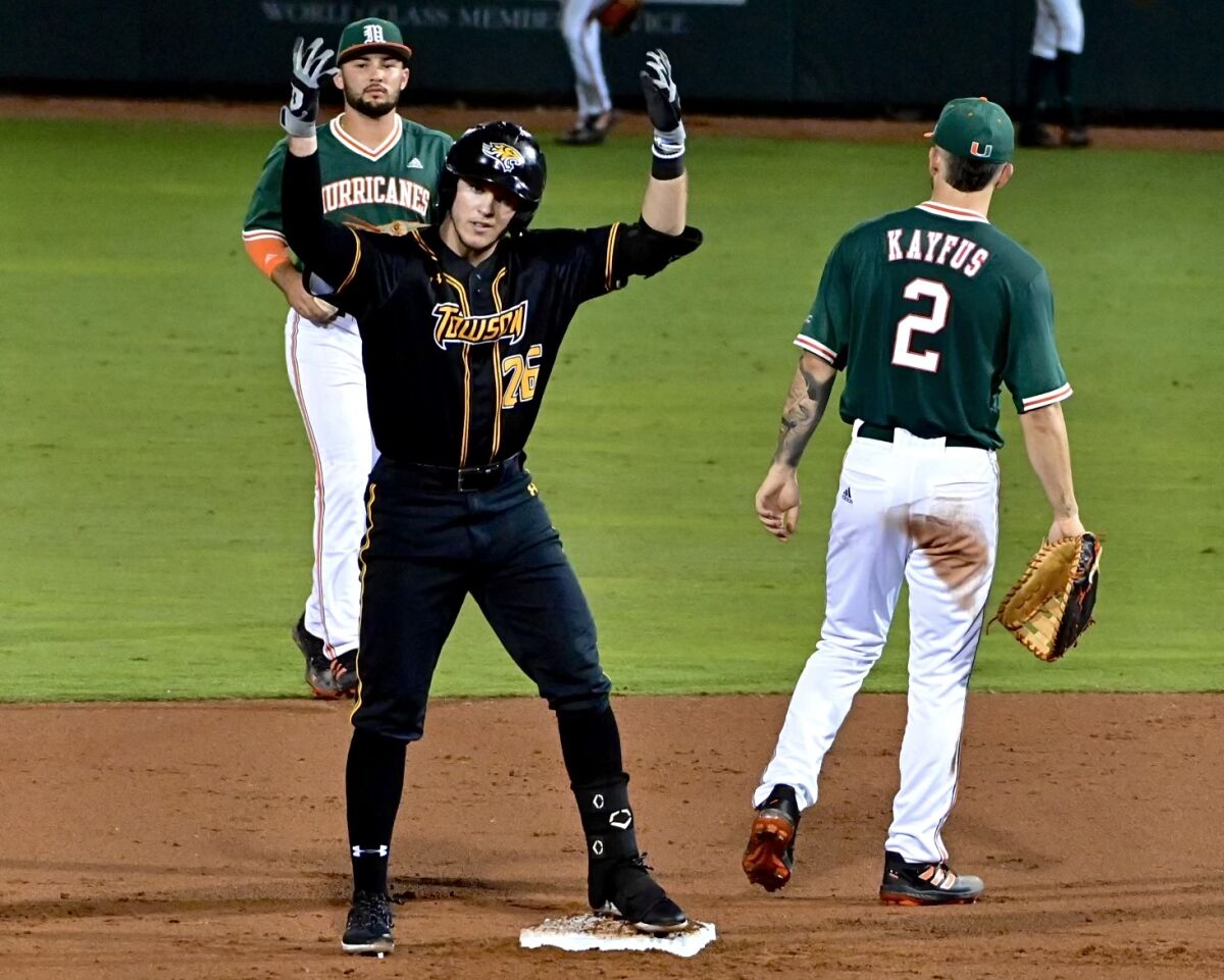 Bryce Frederick on the baseball field