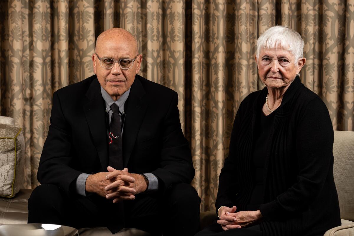 Watson Bryant and Bobi Jewell, who are portrayed in the new film "Richard Jewell," photographed by The Times on Nov. 20, 2019, in West Hollywood.