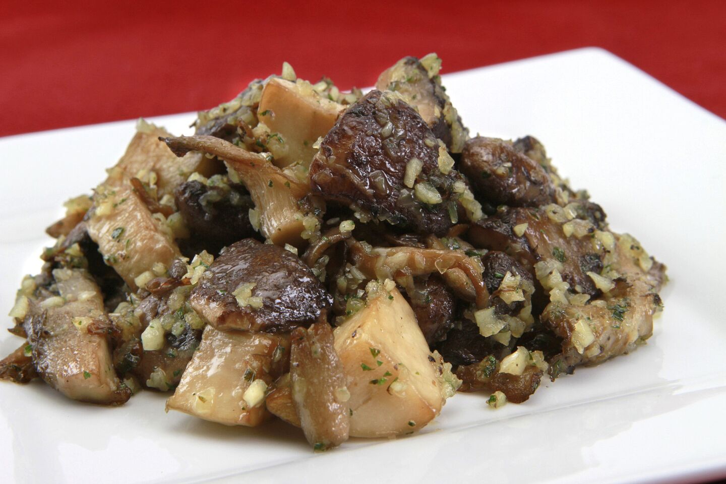 This works well either as a substantial side or light main course. Recipe: Craft's mushrooms