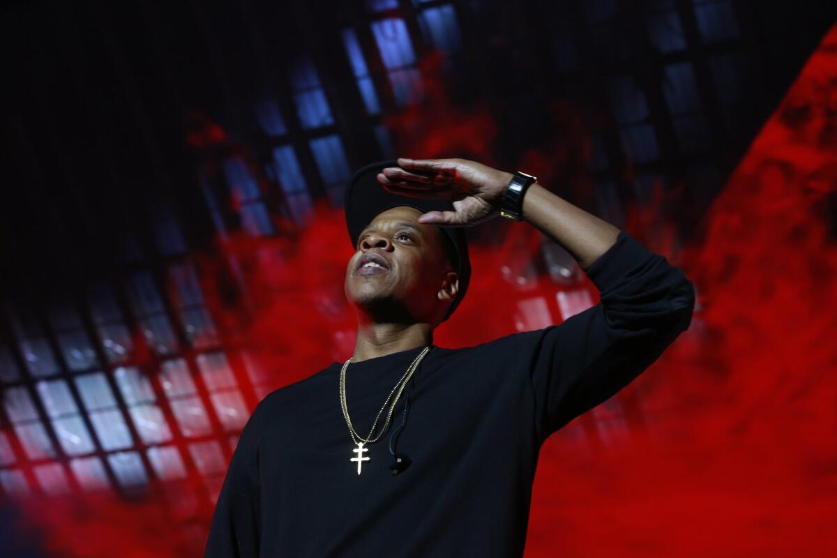 An eight-year-old copyright infringement lawsuit against rapper Jay-Z, shown performing Oct. 20, 2015, in Brooklyn, N.Y., was dismissed this week by a judge in Los Angeles.