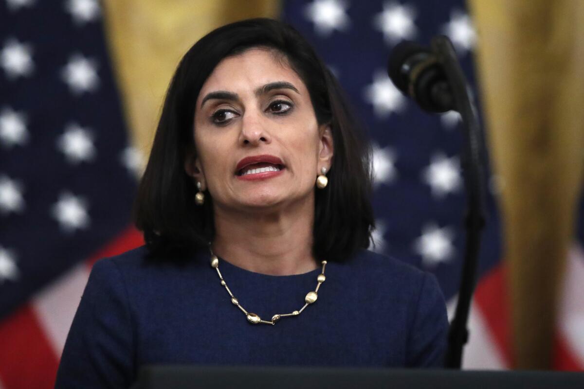 “We’re urging governors to proceed with extreme caution because these are the most vulnerable citizens," says Seema Verma, head of the Centers for Medicare and Medicaid Services.