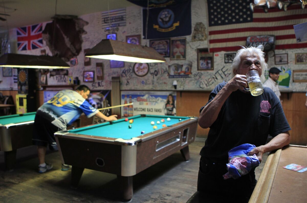 Al Carrasco at Jake's Saloon in Lone Pine, Calif., recalled hearing the news of the Los Angeles Aqueduct bombing. "I rolled my eyes and joshed, 'It was probably one of my relatives up there,' " Carrasco said. "It turned out to be true. Mark Berry is my cousin."