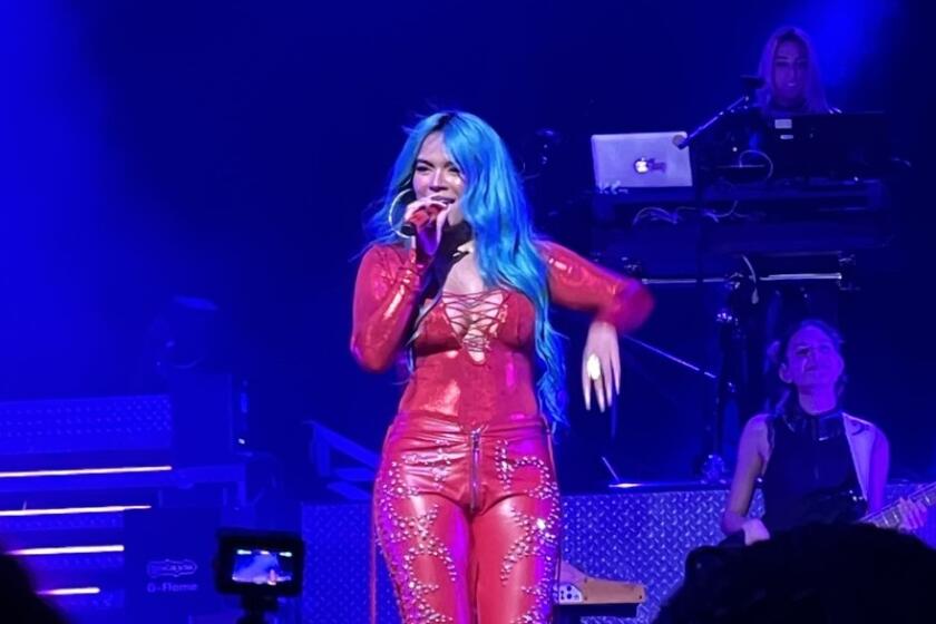 La cantante colombiana durante su reciente concierto en Miami.