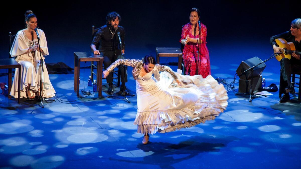 The flamenco showcase "Andalusian Voices — Tempo de Luz" comes to the Wilshire Ebell Theatre.