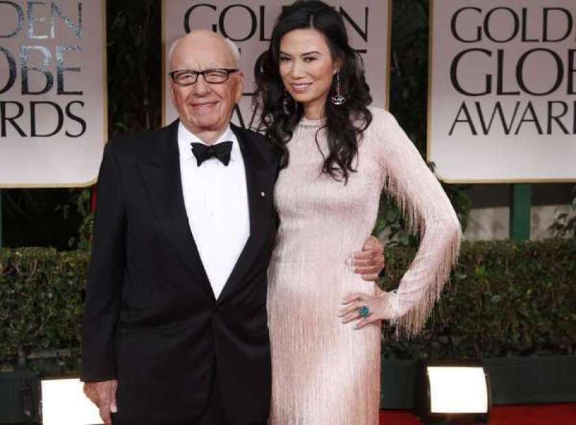 Rupert Murdoch and Wendi Deng Murdoch.