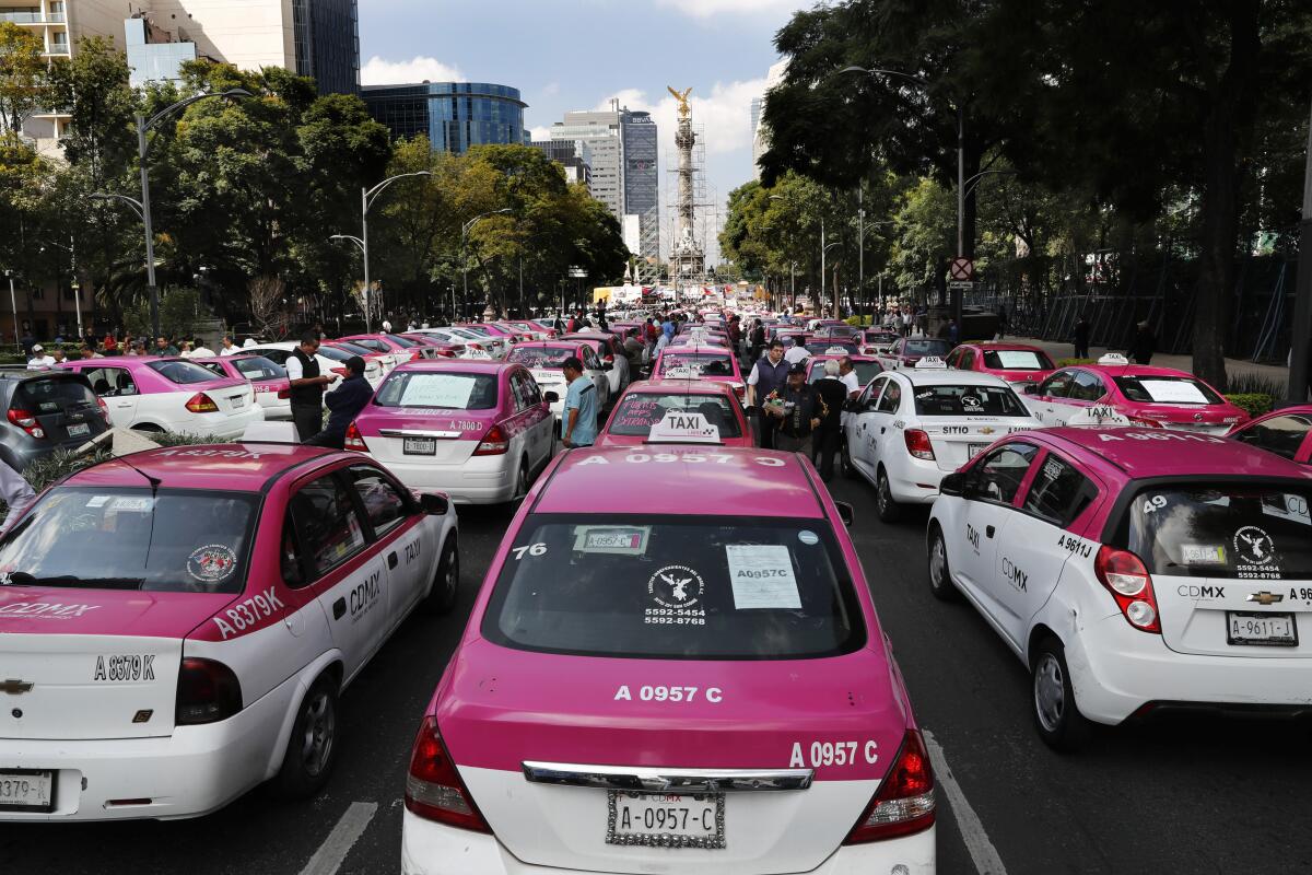 Mexico Taxi Protest