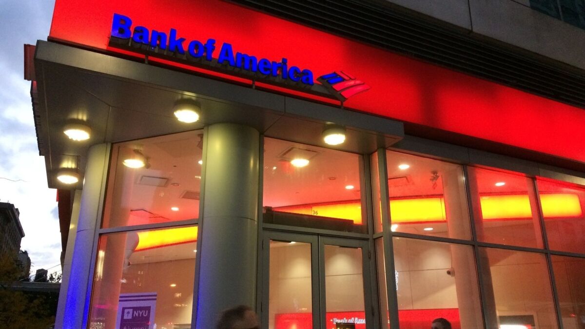 A Bank of America branch in New York in 2017. New government statistics show that Americans' saving rate is much higher than previously thought, largely due to the earnings of small-business owners.