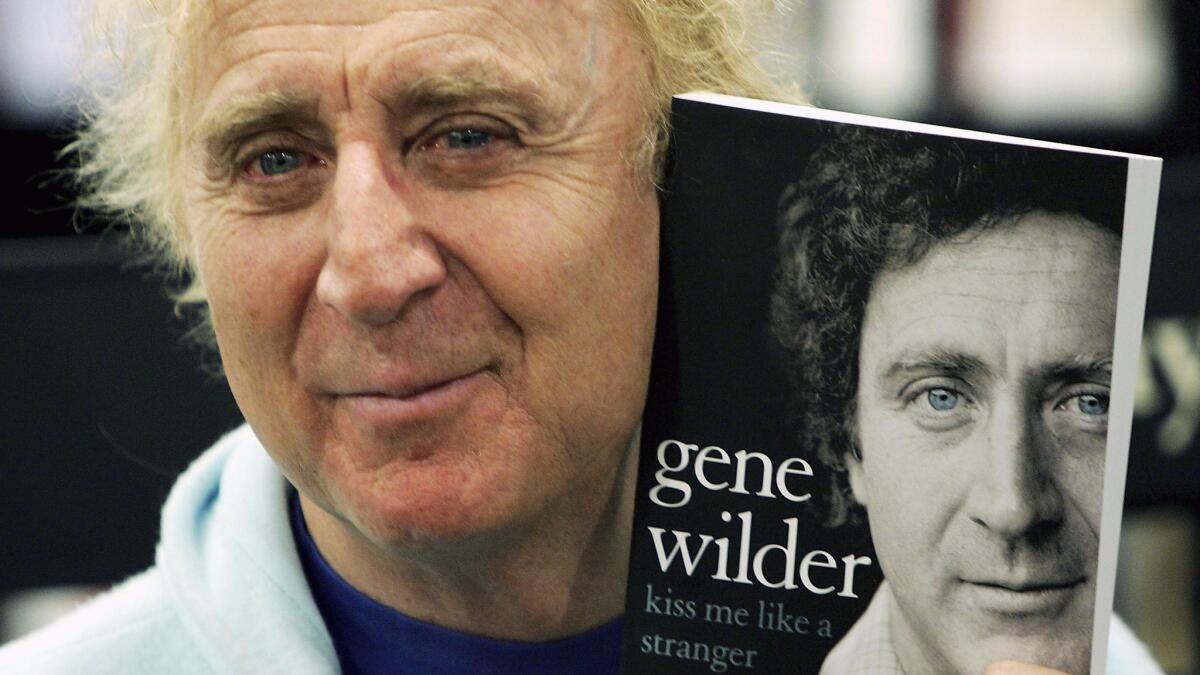 Gene Wilder poses as he signs copies of his autobiography "Kiss Me Like A Stranger" in London in 2005.