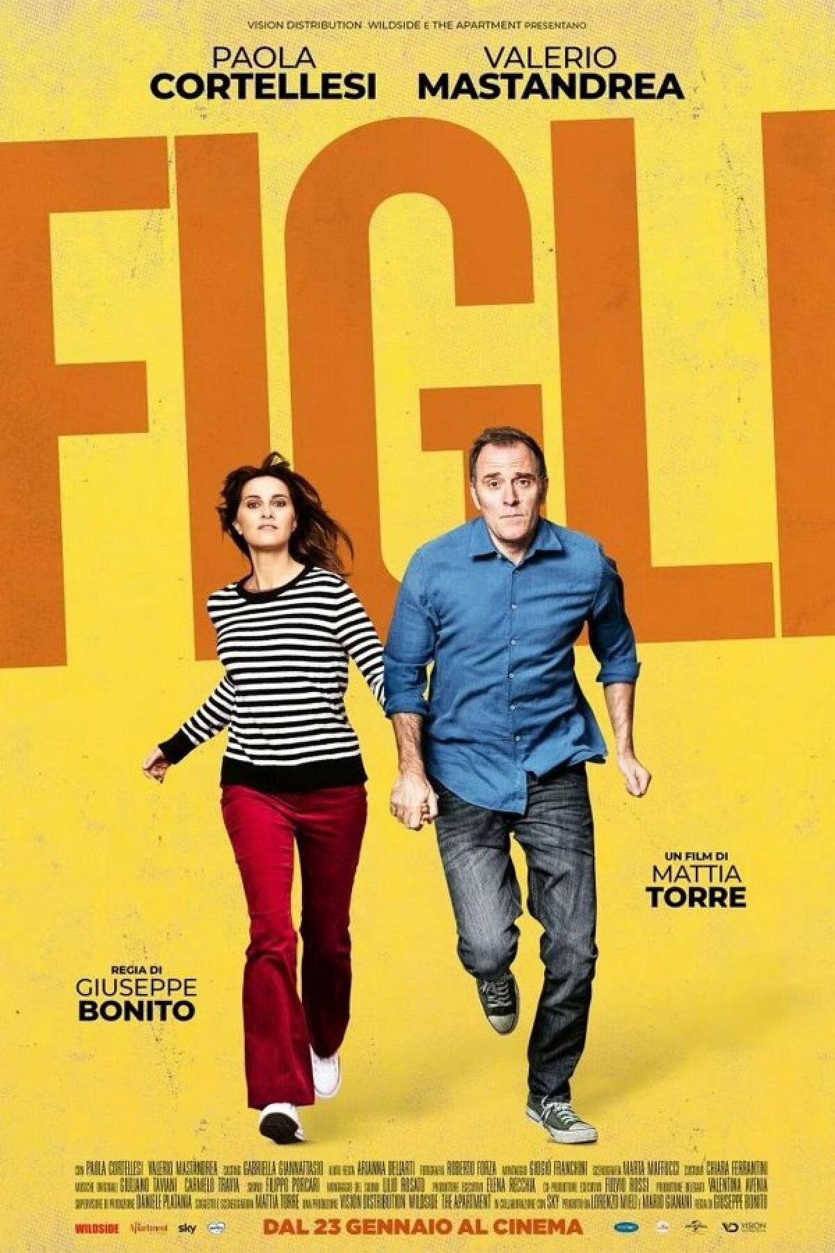 The poster for the sharp comedy “Figli” (Kidz)