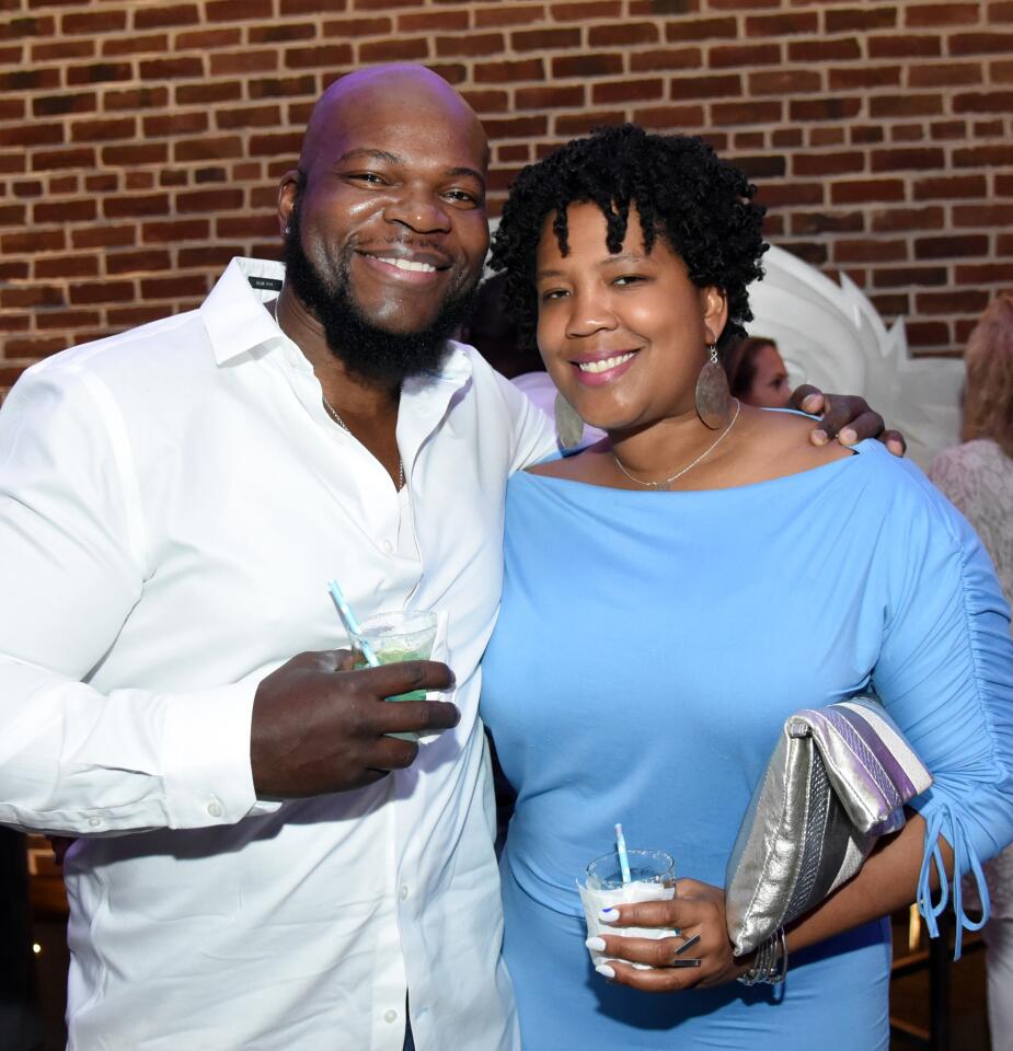 Kidar Twine, Jamila Sams at "One Night For One Love," a fundraiser for the One Love Foundation, held at the Baltimore Ravens' Under Armour Performance Center.