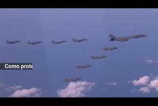 EE.UU. vuela poderosos aviones de guerra en medio de tensiones con Corea del Norte