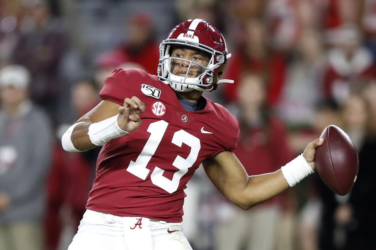 Former Alabama quarterback Tua Tagovailoa could be available for the Chargers at No. 6. That doesn't mean they should select him, or any other quarterback, in the first round of the NFL draft on Thursday.