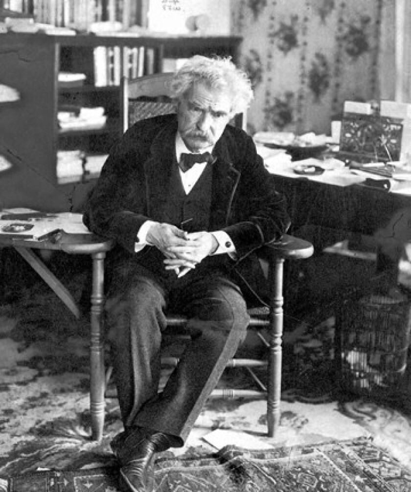 Author Samuel Clemens, known to the world as Mark Twain.