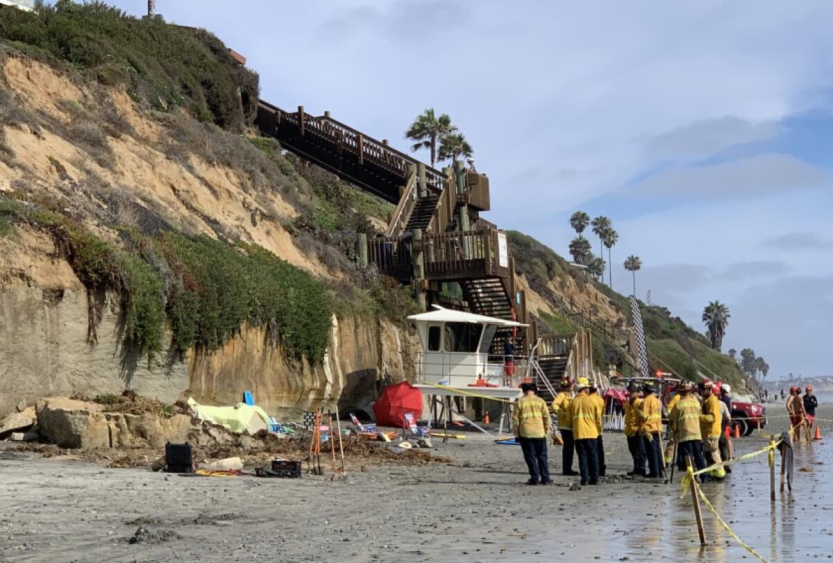 Encinitas cliff collapse is part of larger coast crisis - Los Angeles Times