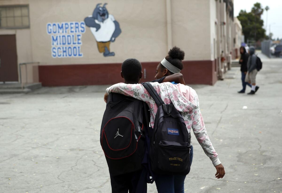 A drop in suspension rates throughout L.A. Unified came after the Los Angeles Board of Education and superintendent called for fewer suspensions as concern grew nationwide that removing students from school imperils their academic achievement and disproportionately harms minorities.