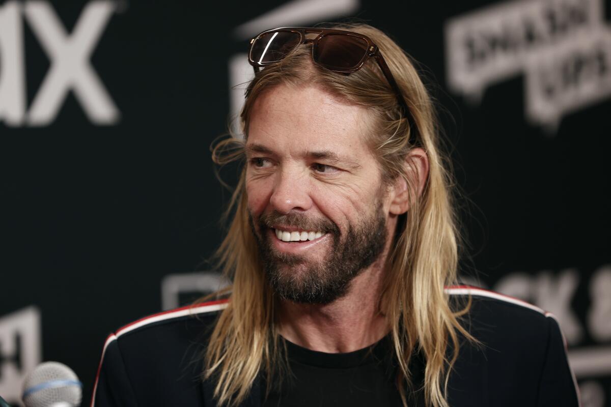 Taylor Hawkins of Foo Fighters attends the 36th Annual Rock & Roll Hall Of Fame Induction Ceremony on Oct. 30, 2021.
