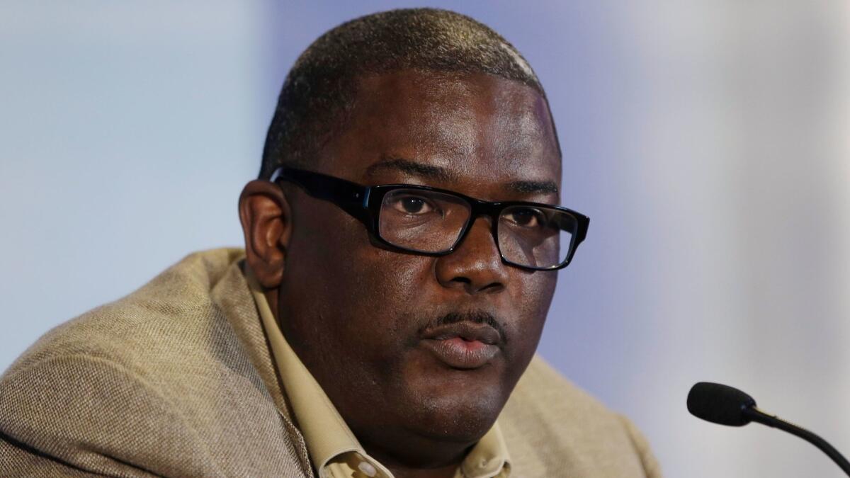 Joe Dumars with the Pistons in 2013.