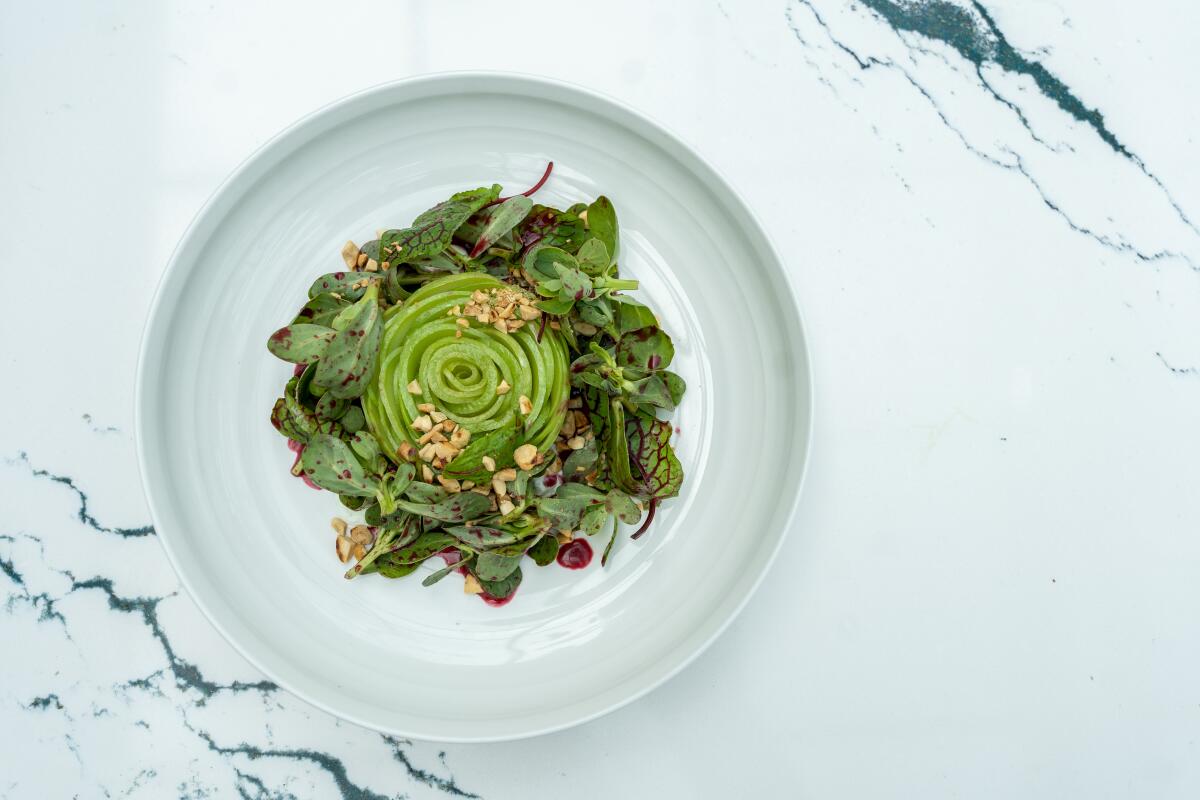 A chayote salad at Coco Maya in Little Italy.