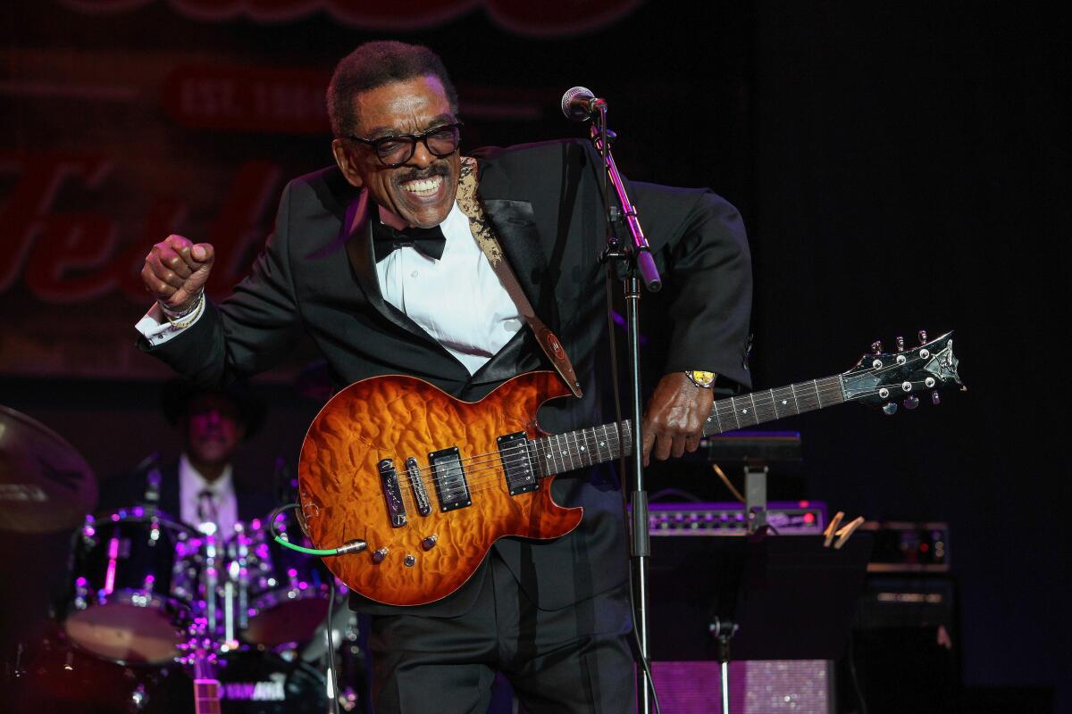 Syl Johnson performs at the 32nd Annual Chicago Blues Festival on June 12, 2015, in Chicago