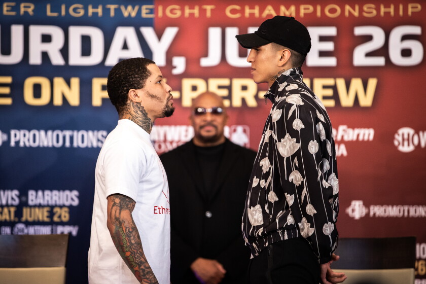 Mario Barrios: Es la pelea más importante de mi carrera, pero la presión la tiene Gervonta Davis - Los Angeles Times